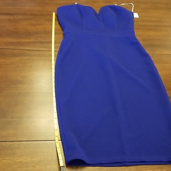 Blue strapless dress - Picture 5 of 7